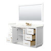 Custom image for White with Satin Bronze Trim / Giotto Quartz / 58