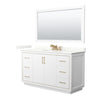 Custom image for White with Satin Bronze Trim / Giotto Quartz / 58