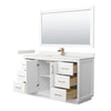 Custom image for White with Satin Bronze Trim / White Quartz / 58
