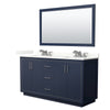 Custom image for Dark Blue with Brushed Nickel Trim / Giotto Quartz / 58