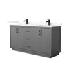Custom image for Dark Gray with Matte Black Trim / Giotto Quartz / No Mirror