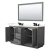 Custom image for Dark Gray with Matte Black Trim / Giotto Quartz / 58