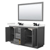 Custom image for Dark Gray with Matte Black Trim / White Quartz / 58