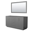 Custom image for Dark Gray with Brushed Nickel Trim / 58