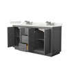 Custom image for Dark Gray with Brushed Nickel Trim / White Quartz / No Mirror