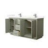 Custom image for Light Green with Brushed Nickel Trim / Giotto Quartz / No Mirror
