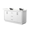 Custom image for White with Matte Black Trim / Giotto Quartz / No Mirror
