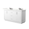 Custom image for White with Brushed Nickel Trim / Giotto Quartz / No Mirror