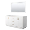 Custom image for White with Satin Bronze Trim / 58