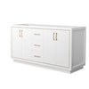 Custom image for White with Satin Bronze Trim / No Mirror