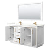Custom image for White with Satin Bronze Trim / Giotto Quartz / 58