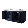 Custom image for Dark Blue with Brushed Nickel Trim / Carrara Cultured Marble / No Mirror