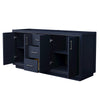 Custom image for Dark Blue with Brushed Nickel Trim / No Mirror