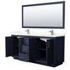 Custom image for Dark Blue with Brushed Nickel Trim / Giotto Quartz / 70