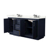 Custom image for Dark Blue with Brushed Nickel Trim / Giotto Quartz / No Mirror