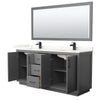 Custom image for Dark Gray with Matte Black Trim / Giotto Quartz / 70