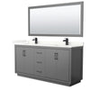 Custom image for Dark Gray with Matte Black Trim / Giotto Quartz / 70