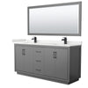 Custom image for Dark Gray with Matte Black Trim / White Quartz / 70