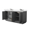 Custom image for Dark Gray with Brushed Nickel Trim / Carrara Cultured Marble / No Mirror