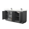Custom image for Dark Gray with Brushed Nickel Trim / Giotto Quartz / No Mirror