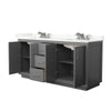 Custom image for Dark Gray with Brushed Nickel Trim / Giotto Quartz / No Mirror