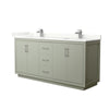 Custom image for Light Green with Brushed Nickel Trim / Giotto Quartz / No Mirror