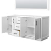 Custom image for White with Matte Black Trim / No Mirror