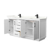 Custom image for White with Matte Black Trim / Giotto Quartz / No Mirror
