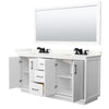 Custom image for White with Matte Black Trim / Giotto Quartz / 70