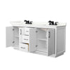 Custom image for White with Matte Black Trim / Giotto Quartz / No Mirror