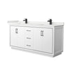 Custom image for White with Matte Black Trim / White Quartz / No Mirror