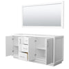 Custom image for White with Brushed Nickel Trim / 70