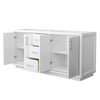 Custom image for White with Brushed Nickel Trim / No Mirror