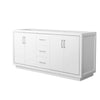 Custom image for White with Brushed Nickel Trim / No Mirror