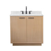 Custom image for Light Straw with Matte Black Trim / Carrara Cultured Marble / No Mirror