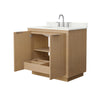 Custom image for Light Straw with Brushed Nickel Trim / Giotto Quartz / No Mirror