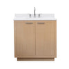 Custom image for Light Straw with Brushed Nickel Trim / White Cultured Marble / No Mirror