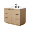 Custom image for Light Straw with Matte Black Trim / White Quartz / No Mirror