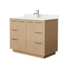 Custom image for Light Straw with Brushed Nickel Trim / Giotto Quartz / No Mirror
