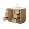 Custom image for Light Straw with Brushed Nickel Trim / Giotto Quartz / No Mirror