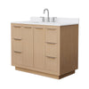Custom image for Light Straw with Brushed Nickel Trim / White Cultured Marble / No Mirror