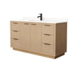Custom image for Light Straw with Matte Black Trim / White Quartz / No Mirror