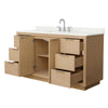 Custom image for Light Straw with Brushed Nickel Trim / Giotto Quartz / No Mirror