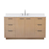 Custom image for Light Straw with Brushed Nickel Trim / White Cultured Marble / No Mirror