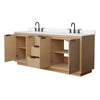 Custom image for Light Straw with Matte Black Trim / Carrara Cultured Marble / No Mirror