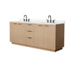 Custom image for Light Straw with Matte Black Trim / Carrara Cultured Marble / No Mirror