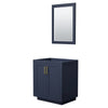 Custom image for Dark Blue with Brushed Gold Trim / 24