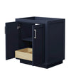 Custom image for Dark Blue with Brushed Nickel Trim / No Mirror