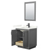 Custom image for Dark Gray with Matte Black Trim / Giotto Quartz / 24