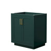 Custom image for Green with Brushed Gold Trim / No Mirror